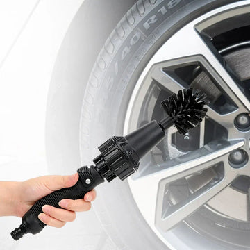Water-driven Rotary Cleaning Brush Wash Hand-held Water Spray Brush